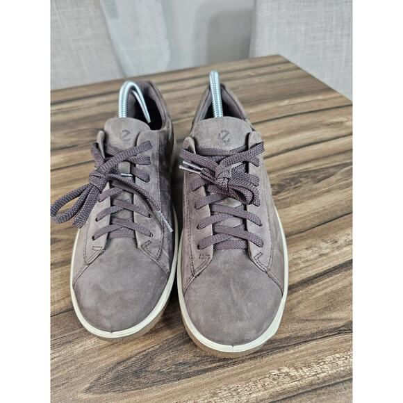 Ecco Danish Design Brown Suede Leather Lace Up Casual Shoes Women's 9 Eu 40 - Picture 4 of 12